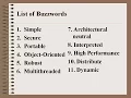 java buzzwords