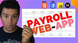 Build a Payroll Web App using HTML CSS Bootstrap 5 JavaScript including session local storage