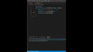 converting character array into string