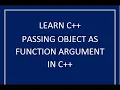 How to use Objects as function arguments Returning Objects from functions OOP Concept in C