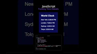 Tracking Time Globally Building a World Clock with JavaScript