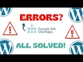 Main errors with the Google XML Sitemap Plugin in WordPress