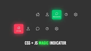 Magic Navigation Menu Indicator using CSS Javascript