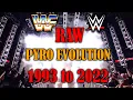 Lagu WWF/E Monday Night Raw! Evolution of the Raw Pyro from 1993 to 2022 - NEW