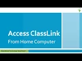 Access ClassLink from Home