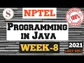 Programming in Java NPTEL WEEK-8 Quiz assignment Answers 2021