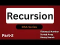 Mastering Recursion Part 2 Fibonacci Binary Search Sorted Array Check in C