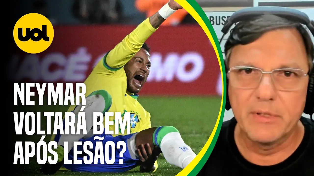 NEYMAR VOLTARÁ BEM APÓS LESÃO NO JOELHO? 'NÃO PARECE COM TESÃO PARA JOGAR', DISPARA MAURO CEZAR