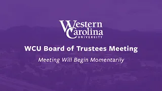 WCU Board of Trustees March 6 2026 - Regular Meeting