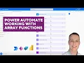 Power Automate working with array functions