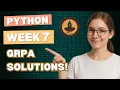 PYTHON WEEK 7 - ALL GRPA SOLUTIONS