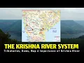 Krishna River System Tributaries Dams Map Importance