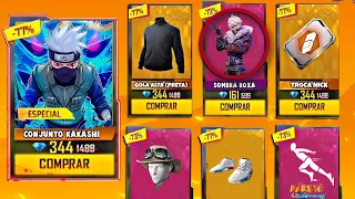 É AMANHÃ!! 2º LOJA MISTERIOSA ITENS, SOMBRA ROXA? CÓDIGUINS JANEIRO, TROCA NICK, NOVIDADES FREE FIRE