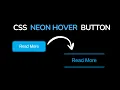 Cool CSS Hover Button Animation Neon Effect Tutorial for Beginners