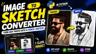 Build an Image to Sketch Converter in Python OpenCV CustomTkinter GUI Project