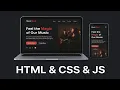 Build a Modern Music Band Website with HTML CSS JavaScript Responsive Design Tutorial
