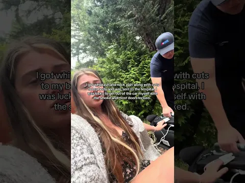 Drunk driver almost kills her. #shorts