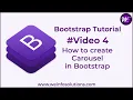How to create Carousel in bootstrap 4 in Hindi How to create Image Slider or Carousel in Bootstrap