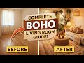 The Ultimate Boho Living Room Guide 10 Steps to Bohemian Style