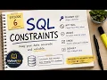 SQL Constraints Explained PRIMARY KEY NOT NULL UNIQUE CHECK FOREIGN DEFAULT Episode 6