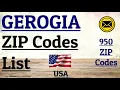 GEORGIA ZIP CODE s List USA-UNITED STATES OF AMERICA 950 ZIP Codes