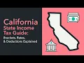 California State Income Tax Guide Brackets Rates Deductions Explained - TurboTax