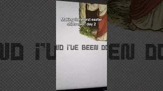 Making the worst easter shirt ever
