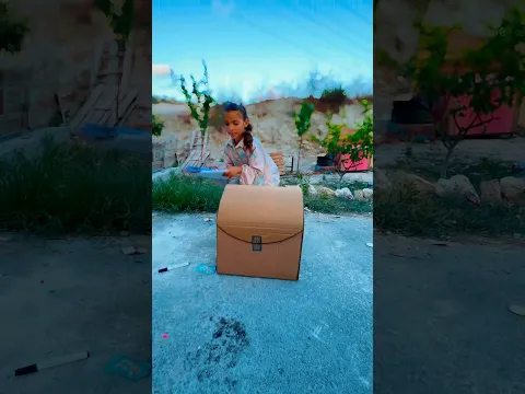 طفلة تصنع شنطة المدرسة بنفسها! 🎒🌈✨