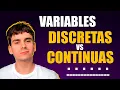 VARIABLES DISCRETAS y VARIABLES CONTINUAS EXPLICACION FACIL con EJEMPLOS