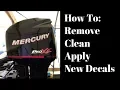 Mercury decals - Removing Cleaning and Applying