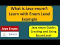 What is Java enum Learn with Enum Level Example Java enum enum in Java Java Tutorial