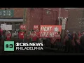 Letter carriers community rally to support U S Postal Service in New Jersey