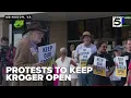 Residents protest closing of Kroger locations in Abingdon and Kingsport