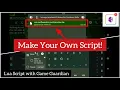 How to make Lua Script with Game Guardian.Make your own Script.Very easy way.