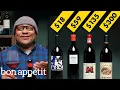 Sommelier Compares Cheap vs Expensive Wines 18- 300 World of Wine Bon Appetit