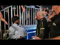 Till Lindemann has a beer with a fan in San Antonio TX