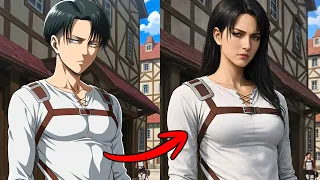 attack on titans gender swap in real life ai part 1