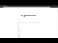 Tags-overflow Search stackoverflow posts using tags
