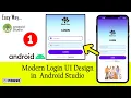 Login Page UI Design in Android Studio - Part 01 Mouse Studio