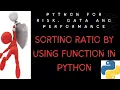 Sortino Ratio by using Function in Python