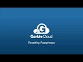 GarbleCloud - Resetting Passphrase