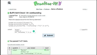 Java Practice-it Introduction to Java Programming Self-Check 1 8 confounding
