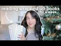 Lagu reading wrapped up books for a week🎁📖 reading vlog!