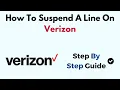 How To Suspend A Line On Verizon