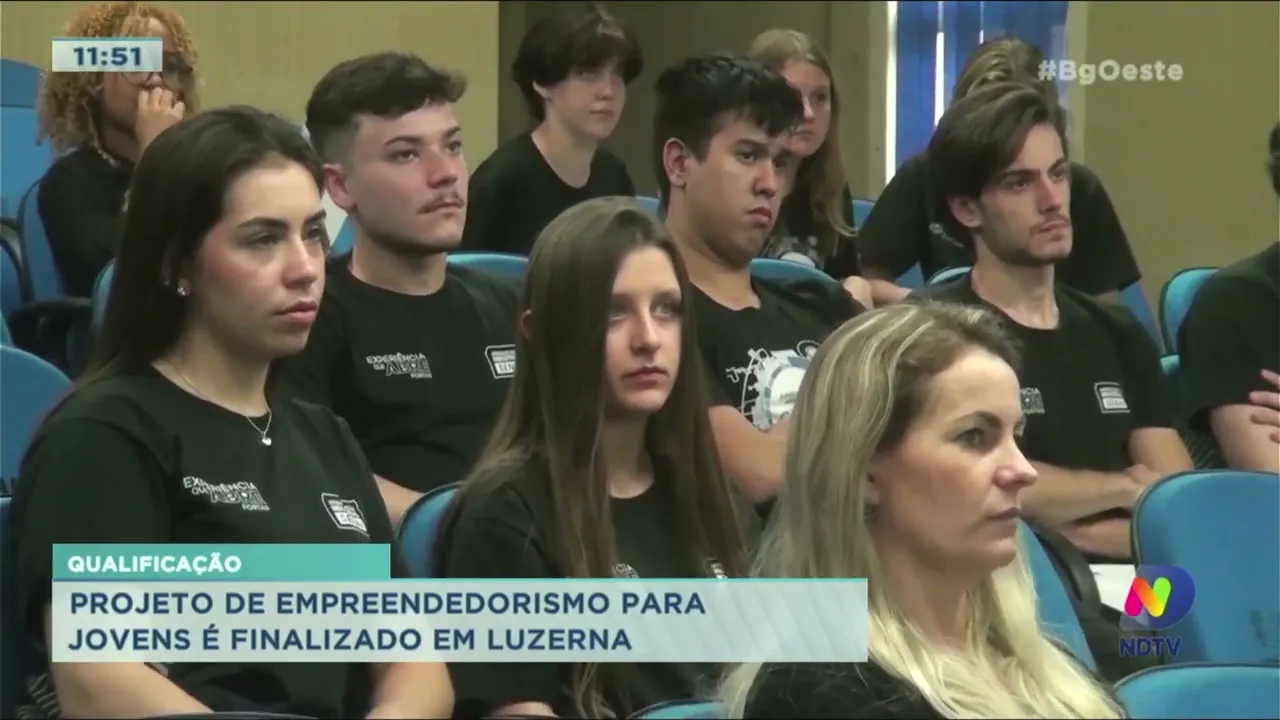 Projeto de empreendedorismo para jovens é finalizado em Luzerna