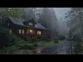 Perfect Rain Sounds For Sleeping -  99% Sleep BETTER - Relaxing Rainstorm Sounds