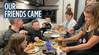 Friends come visit Full Time RV Family from Idaho // RV Tire Blowout // We go to Disney World