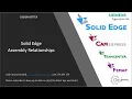 Solid Edge Assembly Relationships