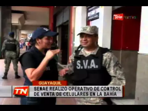 SENAE realizó operativo de control de venta de celulares en la Bahía