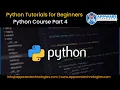 Python Course Part 4 Python Tutorial for Beginners Learn About Python Python APPWARS